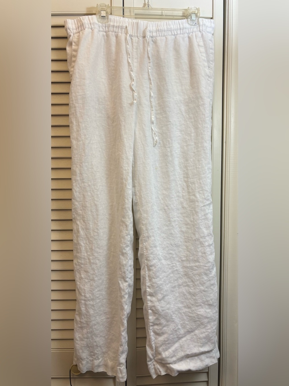 Charter Club Linen Wide-Leg Drawstring Pants